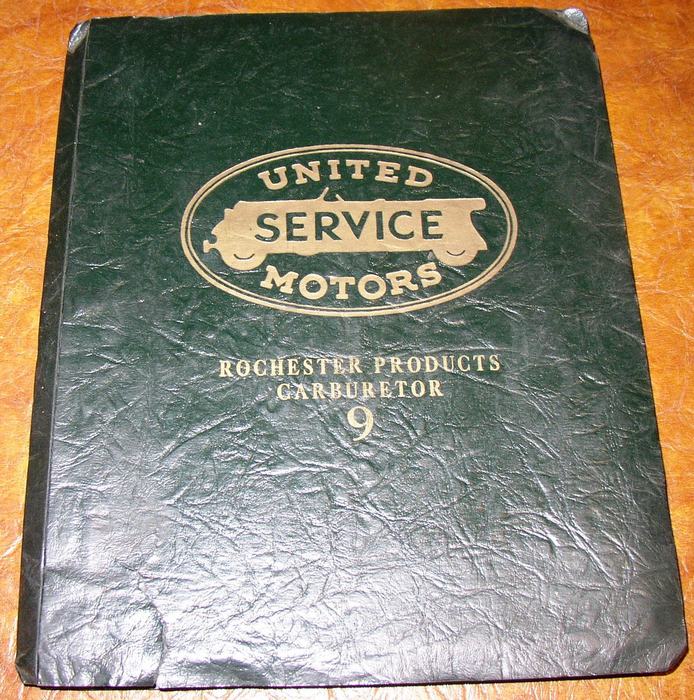 1955 United Motors Rochester Carb BIN Aug 3rd cover 2