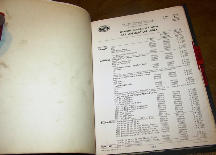 1955 United Motors Rochester Carb pages 2