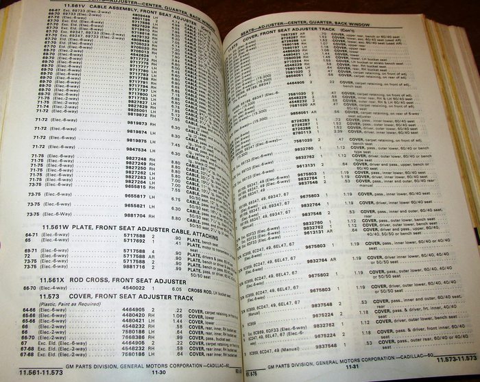 1974 Cad Parts Pages 8