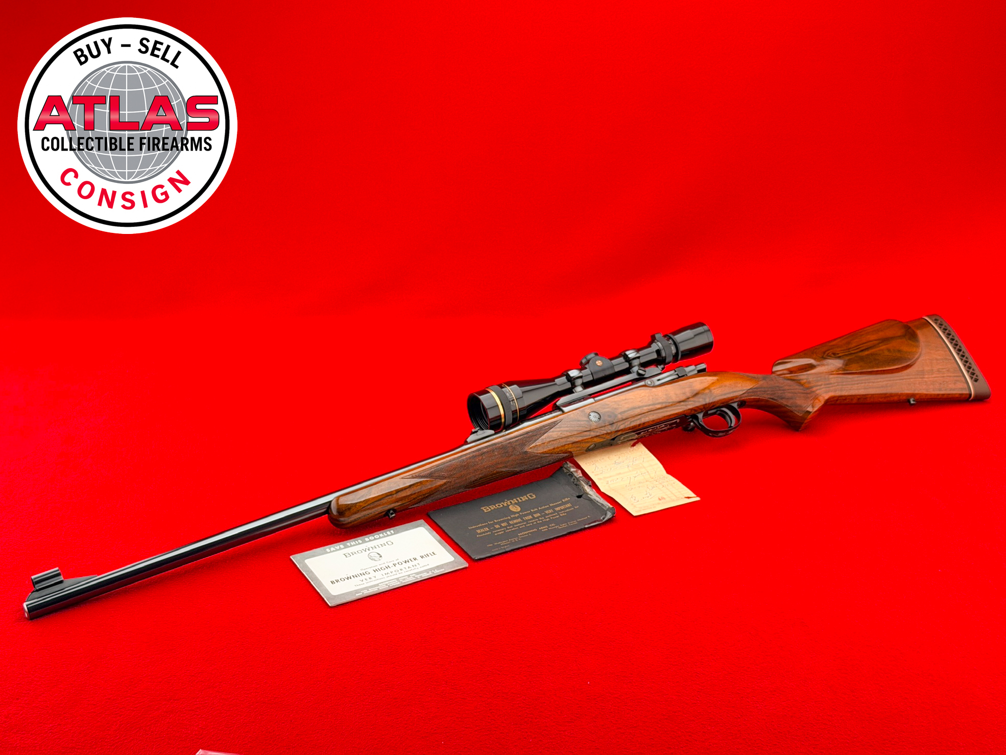 Browning-1966 Browning High-Power Safari .300 Winchester Magnum 24" Belgian Rifle-24" Belgian-Made Safari Grade Bolt-Action Rifle