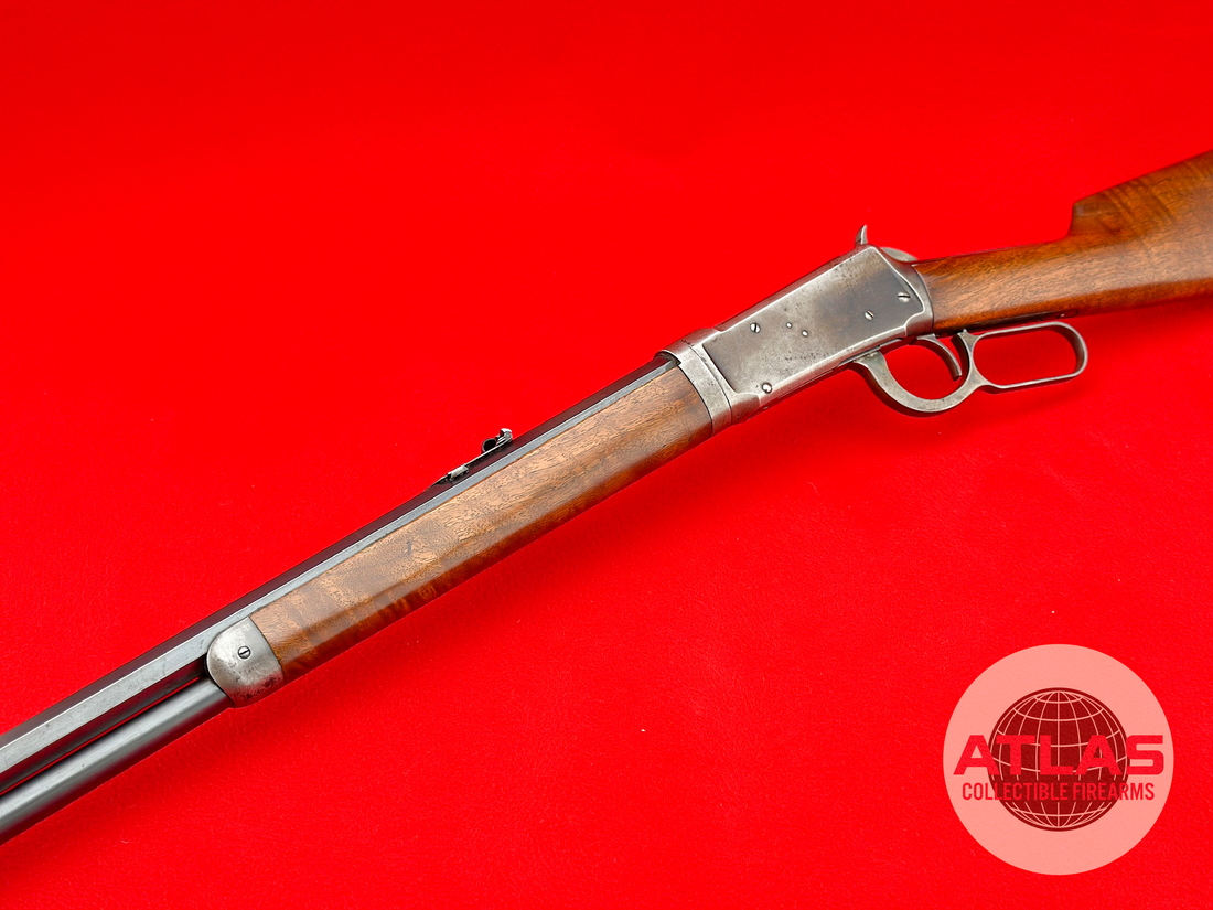 Winchester-High Condition Pre War 1906 MFG Winchester 1894 Takedown 30 WCF 25" Octagon
High Grade Smooth Walnut Stock - All Original-High Condition Pre War 1906 MFG Takedown 30 WCF 25" Octagon
High Grade Smooth Walnut Stock - All Original