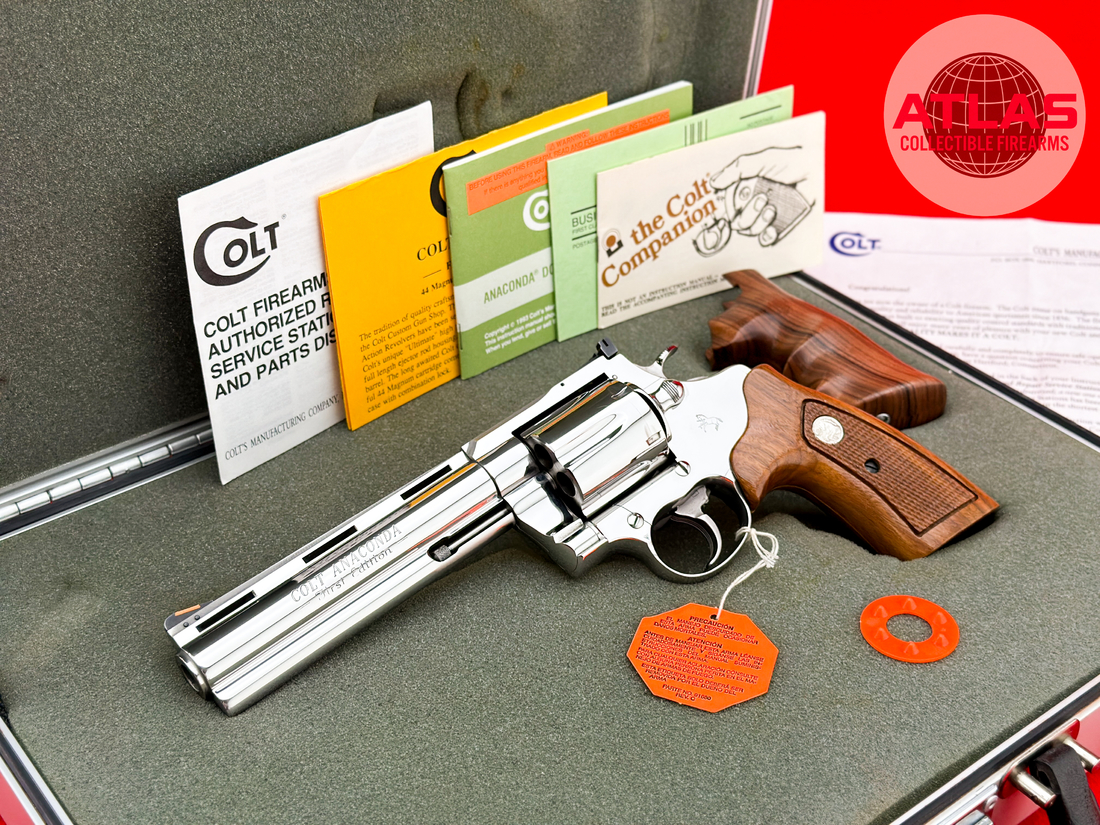 Colt-1990 FIRST EDITION Colt Anaconda 44 Magnum 6" Stainless Steel w/ Case-1990 FIRST EDITION 44 Magnum 6" Stainless Steel w/ Case