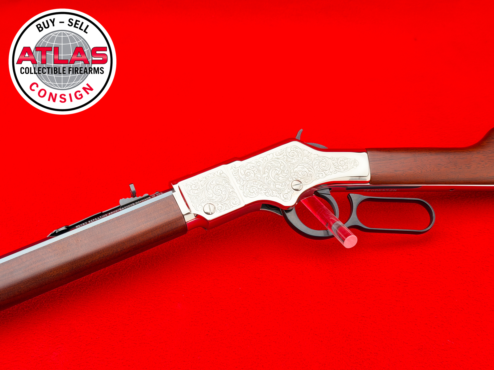 Factory Engraved Henry Golden Boy Silver Eagle .22 WMR 20" Octagon-img-0