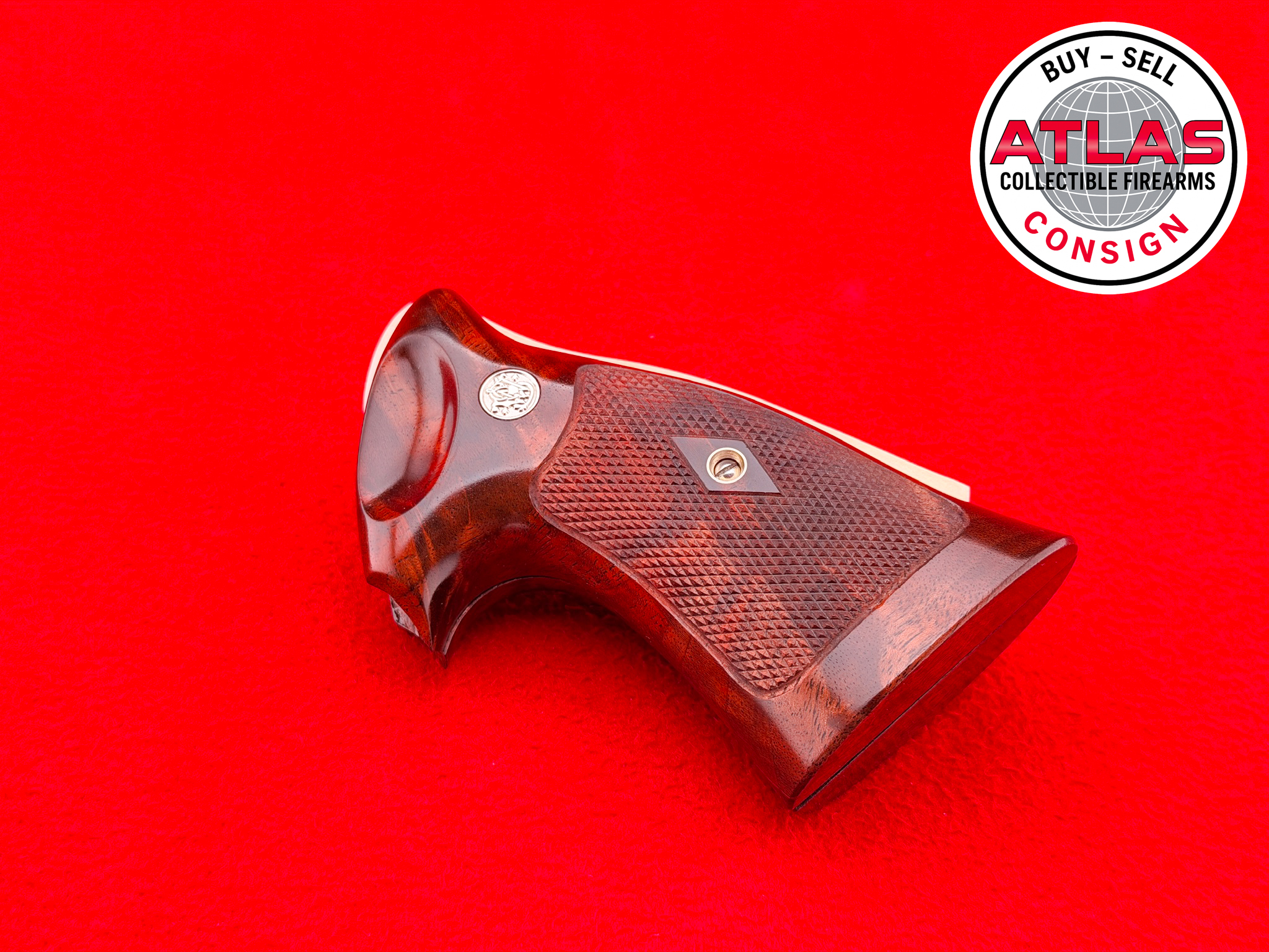 RARE Keith Brown S&W Pre-Model 29 27 58 N-Frame "Coke Bottle" Target Grips-img-0