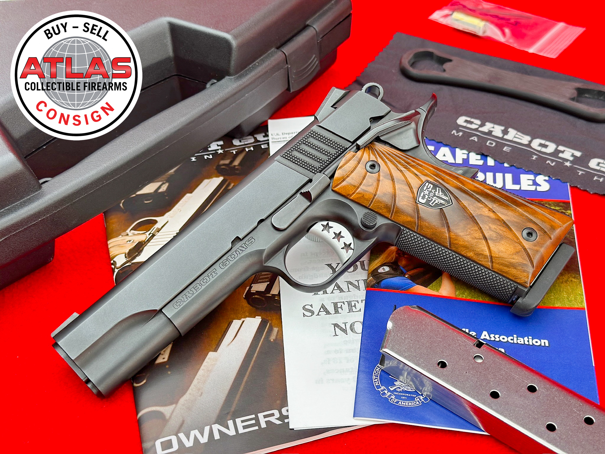 Cabot-ULTRA RARE 1st Year Cabot 1911 "Black Ice" DLC .45 ACP Serial #43 100% NOS-1st Year DLC Serial #43 100% NOS