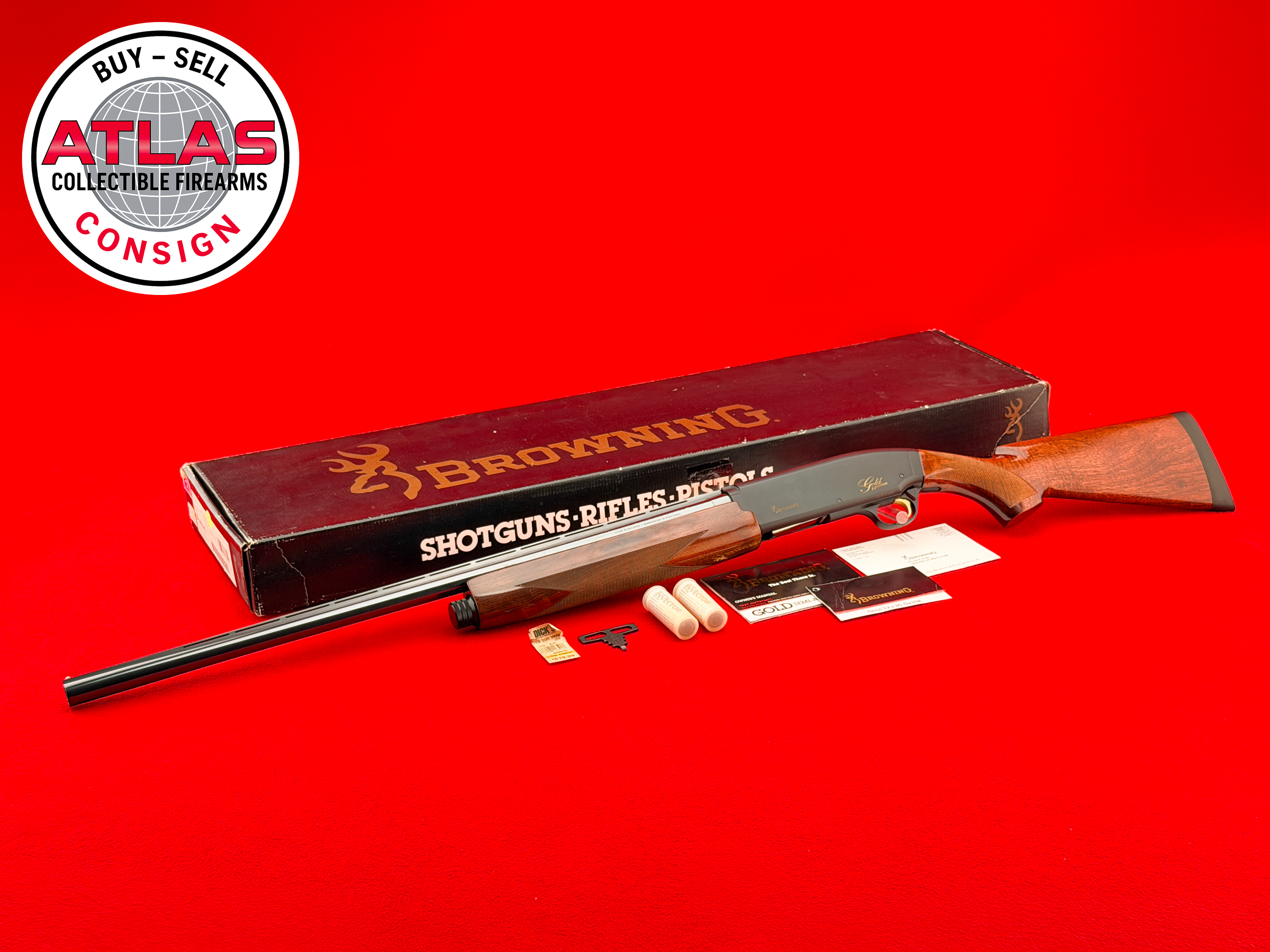 STRIKING 1996 Browning Gold Hunter 20 Gauge 26" 3" Magnum w/ Box-img-0