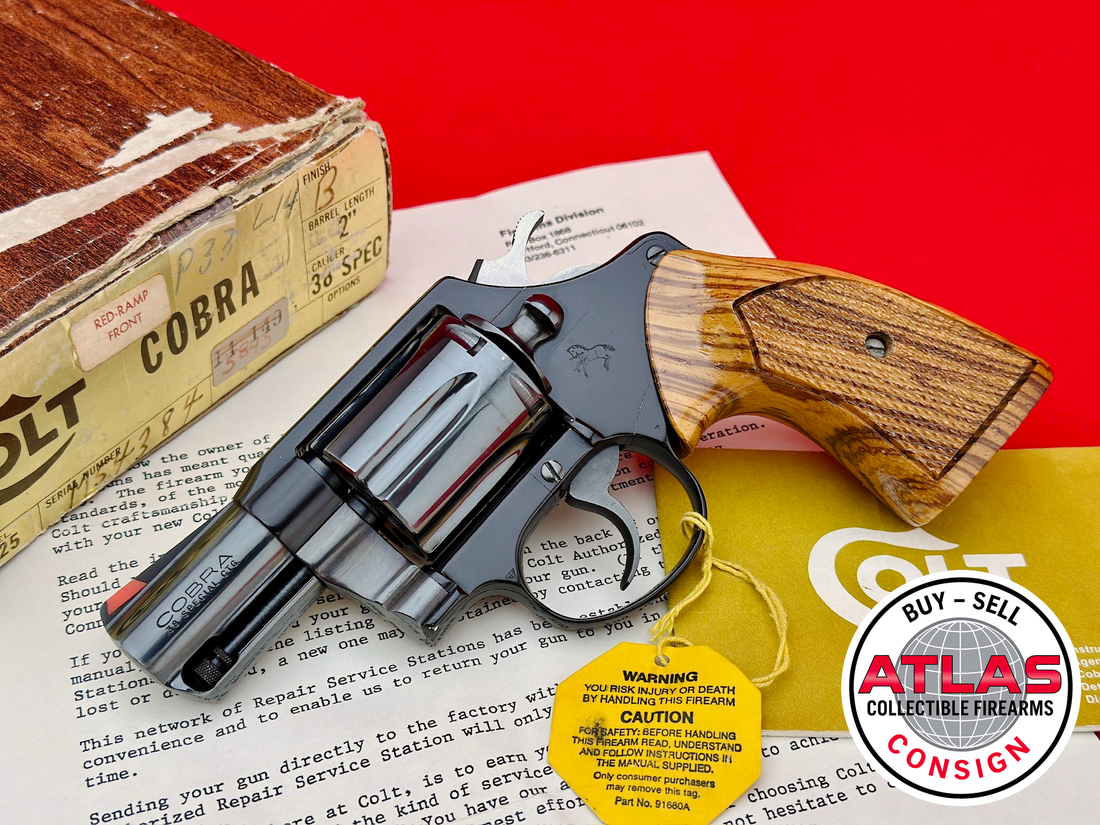 Colt-JOHN JOVINO - 1976 Colt Cobra .38 Special 2" Blue - RED RAMP & TIGER GRIPS
Verified Member
 
FFL
 
Gold Member
 
Top 25 Seller-JOHN JOVINO - 1976 .38 Special 2" Blue - RED RAMP & TIGER GRIPS
Verified Member FFL Gold Member Top 25 Seller