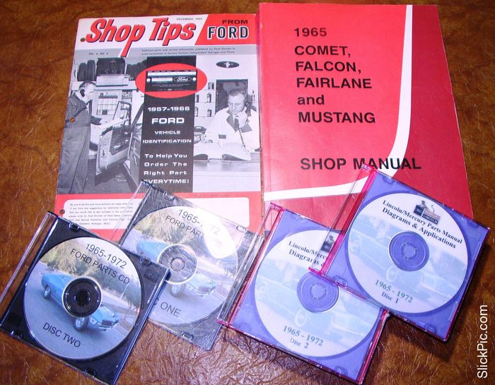 1965 Ford Mustang Comet Convertible Falcon Fairlane 500 Shop Manual Parts CD