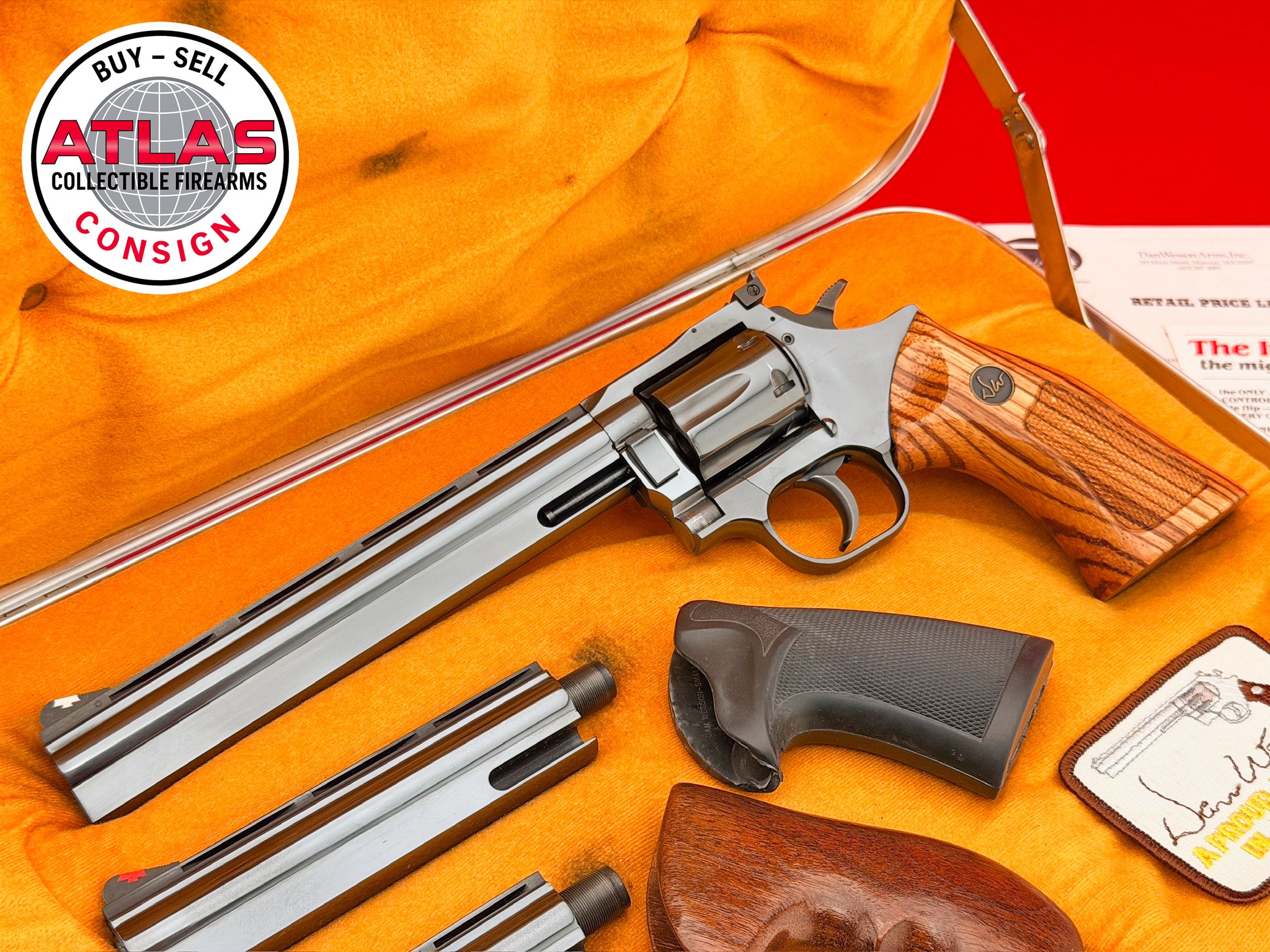 Dan Wesson-1981 Dan Wesson 15-2VH Pistol Pac .357 Magnum Blued *RARE BULL BARREL SET*
RARE *VENTED - HEAVY BARREL* MODEL - 100% COMPLETE-Pistol Pac, Vented Heavy Bull Barrel Set, Complete