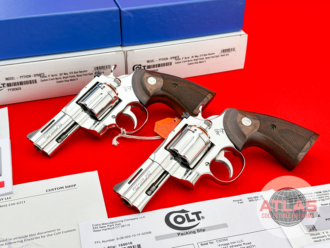 Colt-1 OF 2 SETS EVER MADE! Factory Custom 3" Colt Python's .357 Magnum BSTS-1 OF 2 SETS EVER MADE! Factory Custom 3" 's .357 Magnum BSTS
