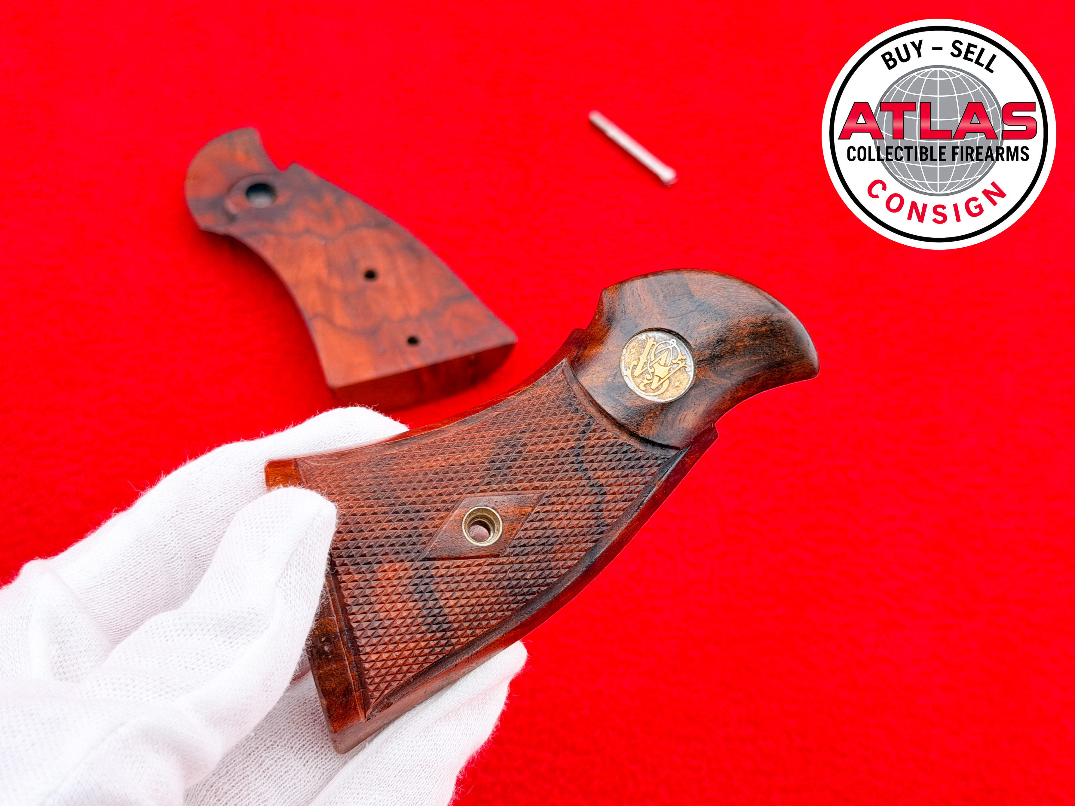Keith Brown Pre-War S&W N-Frame Square Butt Registered Magnum Style Grips-img-0