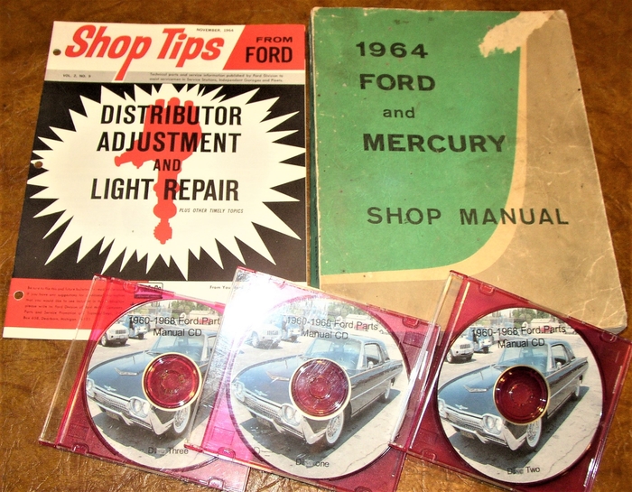 1964 64 Ford Mercury Shop Manual & Parts CD 427 Galaxie 500 XL LTD