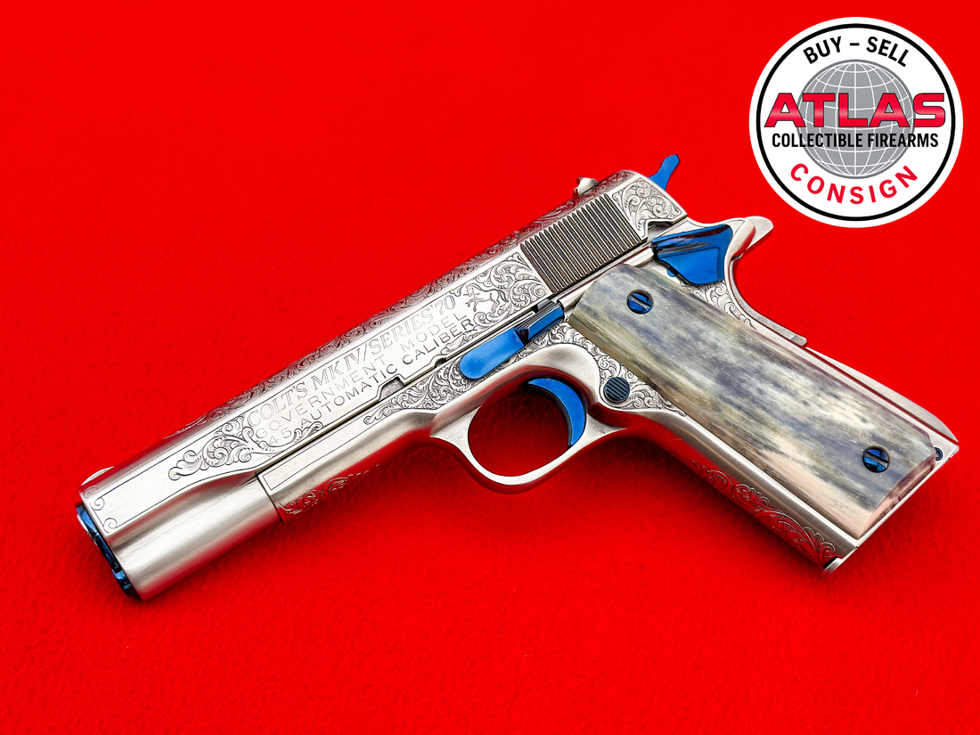 Colt-1977 Colt Government Model 1911 .45 ACP - MARK SWANSON MASTER ENGRAVED-1977 1911 .45 ACP - MARK SWANSON MASTER ENGRAVED
