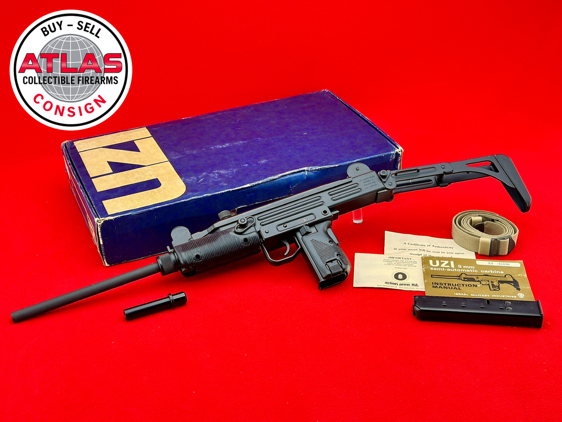 IMI-Pre Ban IMI UZI Model A 9mm Semi-Auto Carbine - 100% Complete & Pristine-Pre Ban 9mm Semi-Auto Carbine - 100% Complete & Pristine