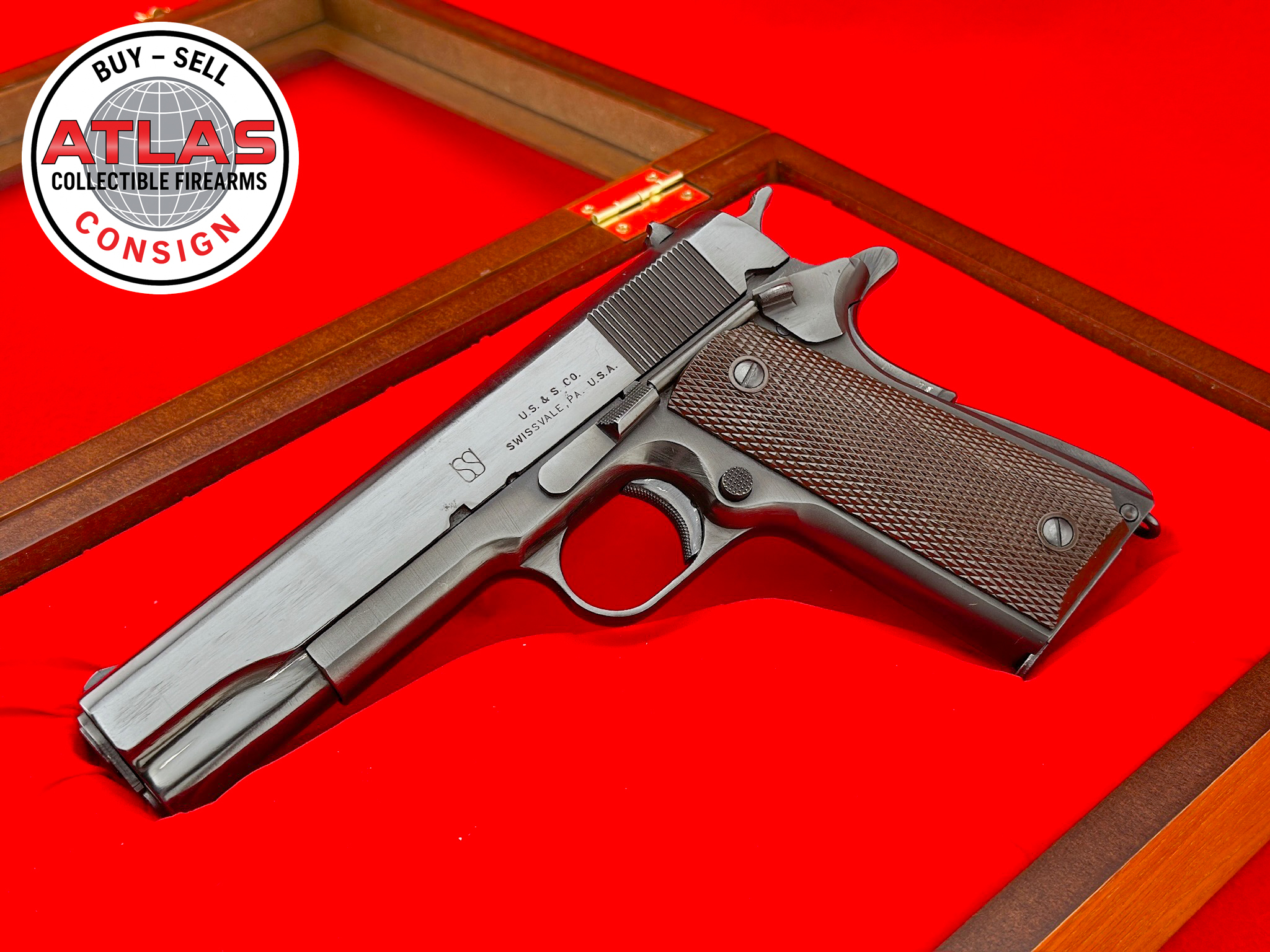 Union Switch & Signal-EXPERIMENTAL PROTOTYPE WWII 1943 US&S 1911A1 .45 ACP w/ SERIAL# "EXP No 17"-Experimental Prototype WWII 1943 w/ Serial # EXP No 17