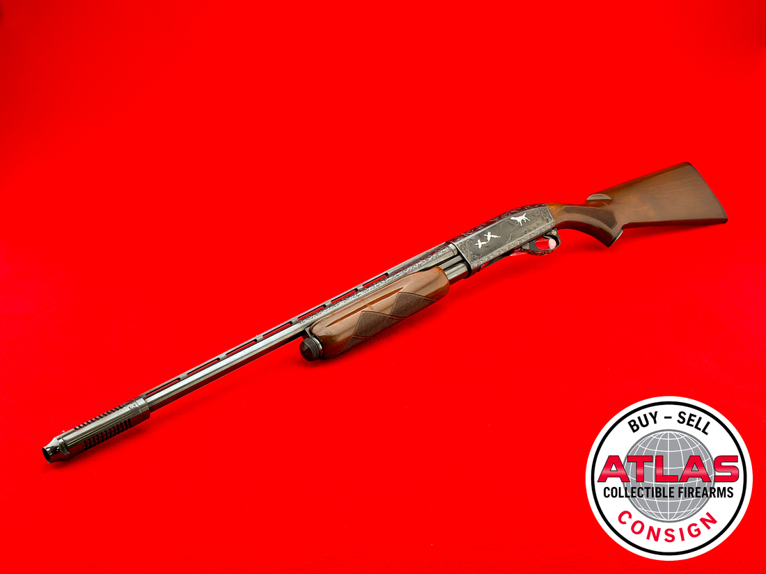 Remington-1955 Remington Model 870 Wingmaster 16 GA *MASTER ENGRAVED w/ CARVED STOCK*-1955 Wingmaster 16 GA *MASTER ENGRAVED w/ CARVED STOCK*