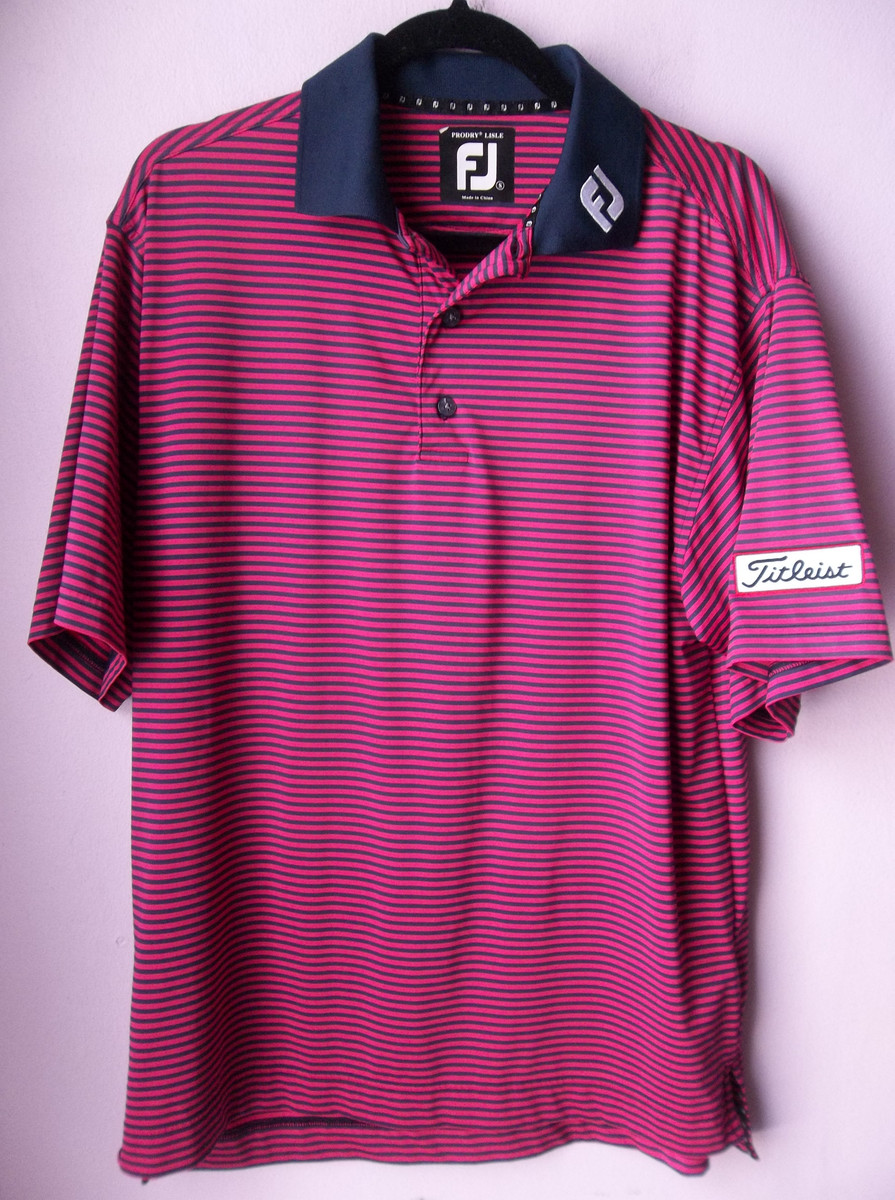 Mens Footjoy Prodry Lisle Polo Golf Shirt Tour Issue Small Medium ...